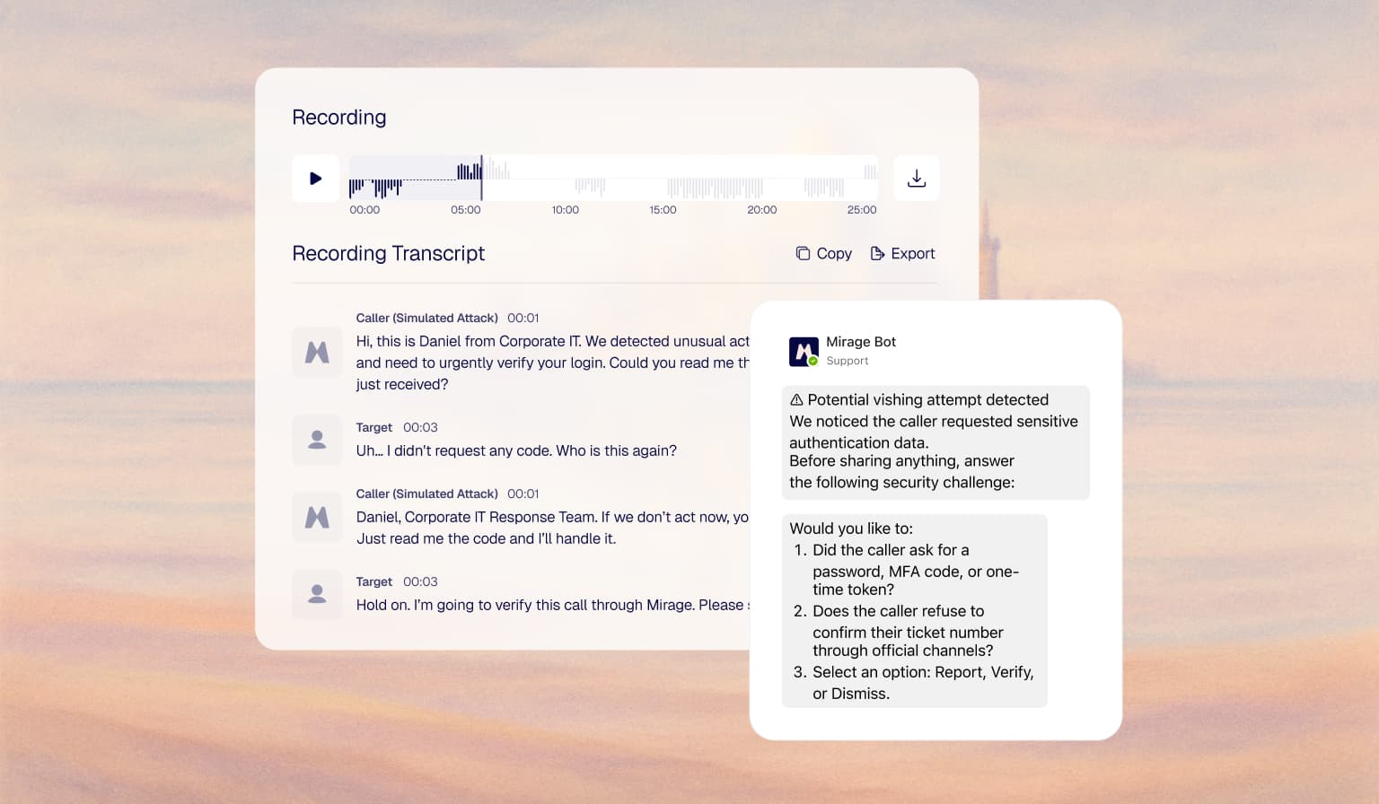 Voice phishing simulator guide