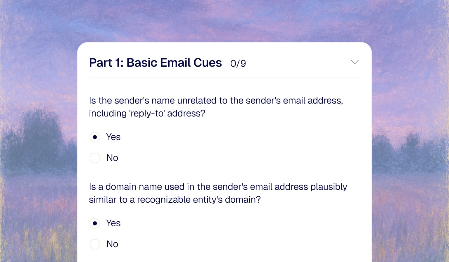 NIST Phish scale calculator